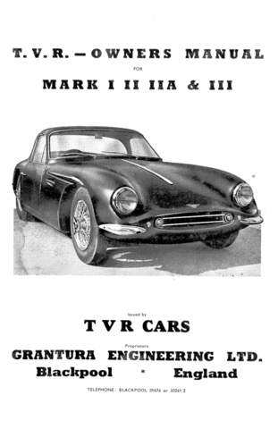 Grantura Mk1/2/2a/3 Owners Manual (1962)