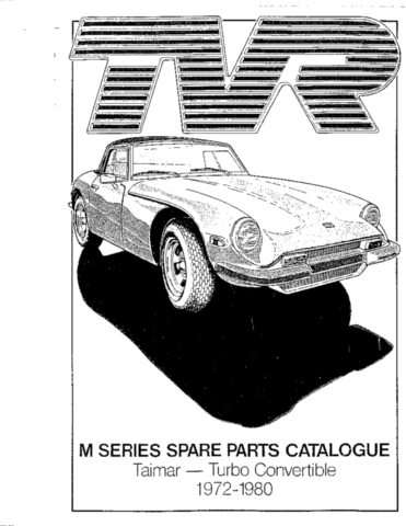 M Series Parts Manual